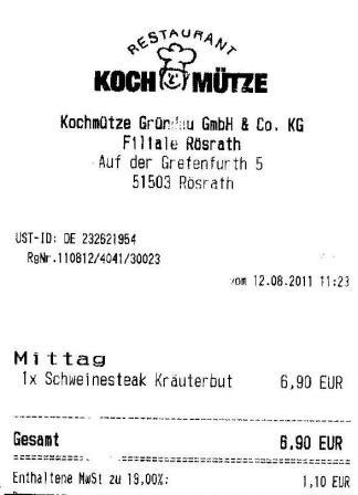 tswf Hffner Kochmtze Restaurant